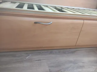 Estructura sofá/cama para caravana