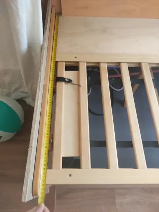 Estructura sofá/cama para caravana