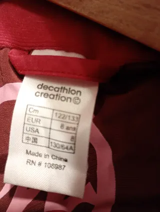 Buzo de esquí infantil 8 años