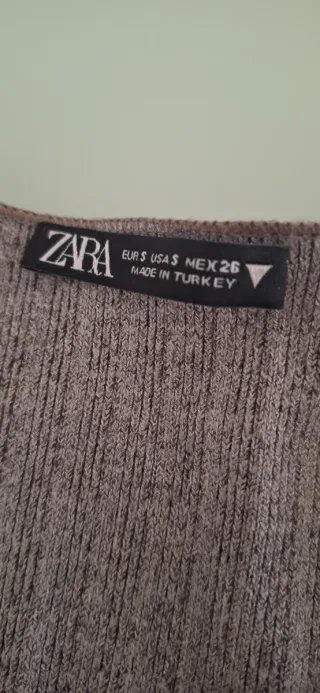 Vestido Largo Gris Zara