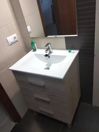 Mueble de baño con lavabo+espejo