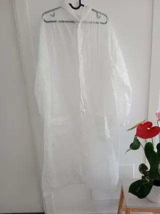 Chubasquero Blanco unisex Talla XL