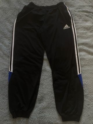 Pantalones Adidas anchos negros y azules