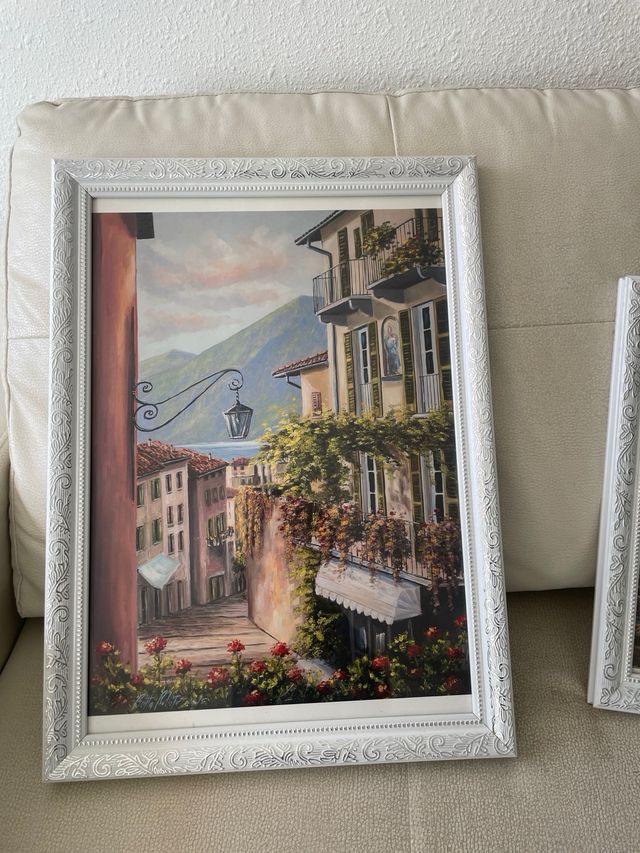 4 Cuadros Lago de Como, de Roberto Butta