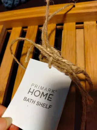 Mensola per vasca da bagno in legno