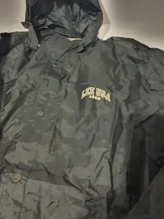 Chubasquero Lee USA Vintage 90s Negro