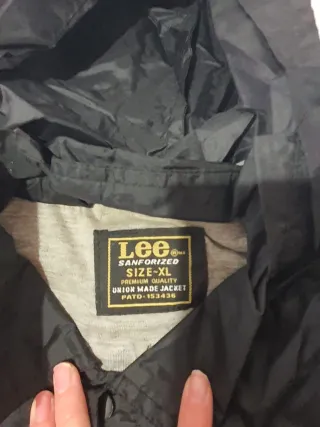 Chubasquero Lee USA Vintage 90s Negro