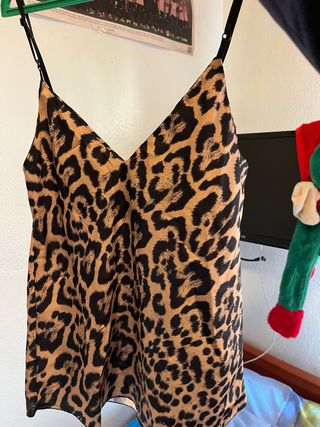 Blusa con estampado de leopardo