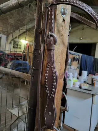 Testiera western monta americana con filetto D