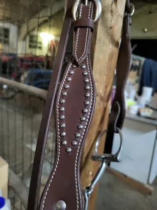 Testiera western monta americana con filetto D