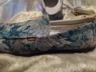 Mocassini in tessuto fantasia floreale