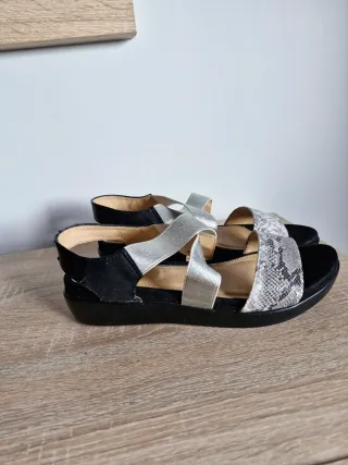 Sandalias Marypaz Negro y Plata