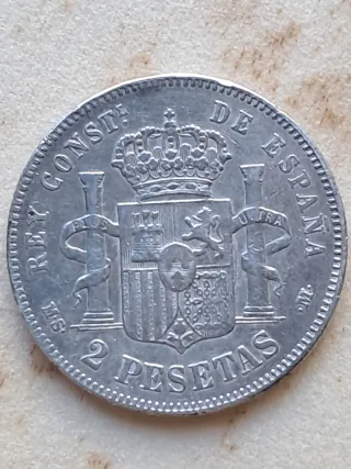 2 Pesetas 1884 *84*