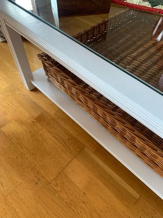 Cesta Mimbre 80x80x12 cm