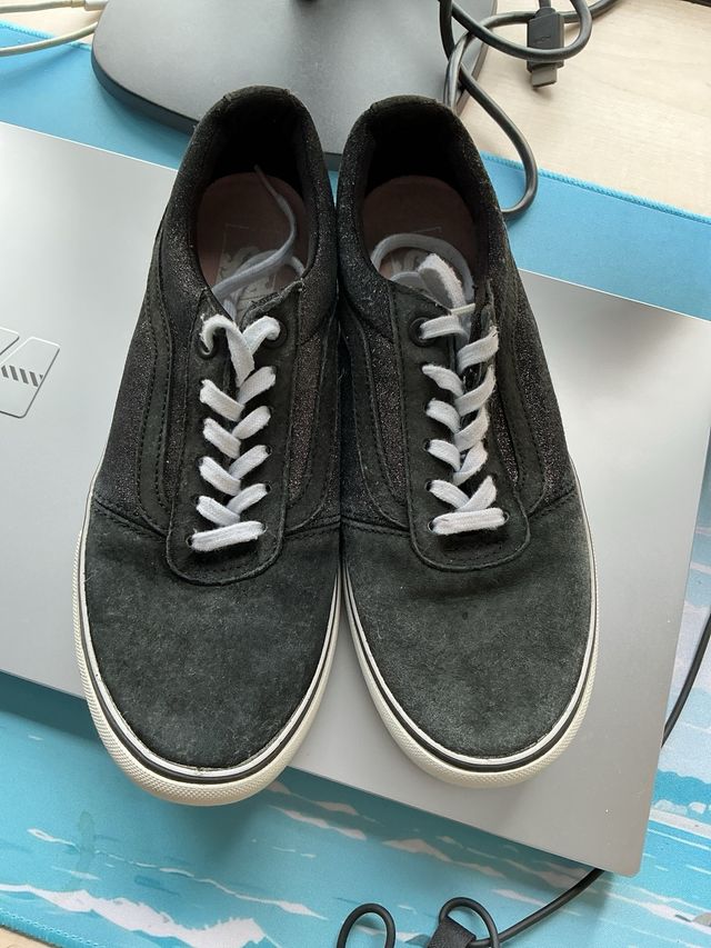 Deportivas Vans Talla 38 Negro/Plata