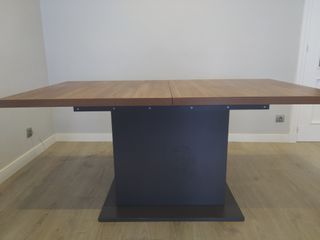 Mesa comedor extensible madera y metal