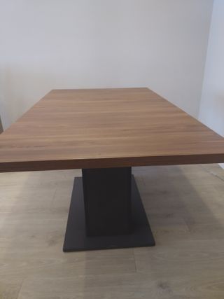 Mesa comedor extensible madera y metal