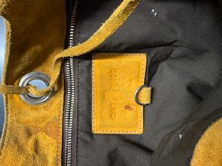 Borsa Car Shoe in pelle scamosciata – Marrone