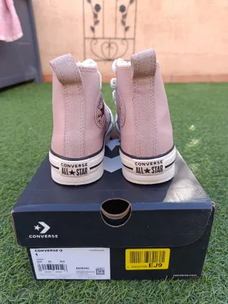 Sneakers Converse rosa platform taglia 32