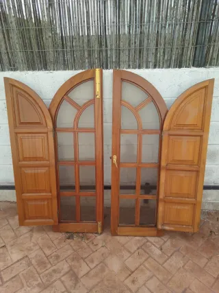 Ventanas de madera con cristal
