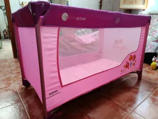 Parque infantil / Cuna de viaje rosa