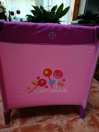 Parque infantil / Cuna de viaje rosa