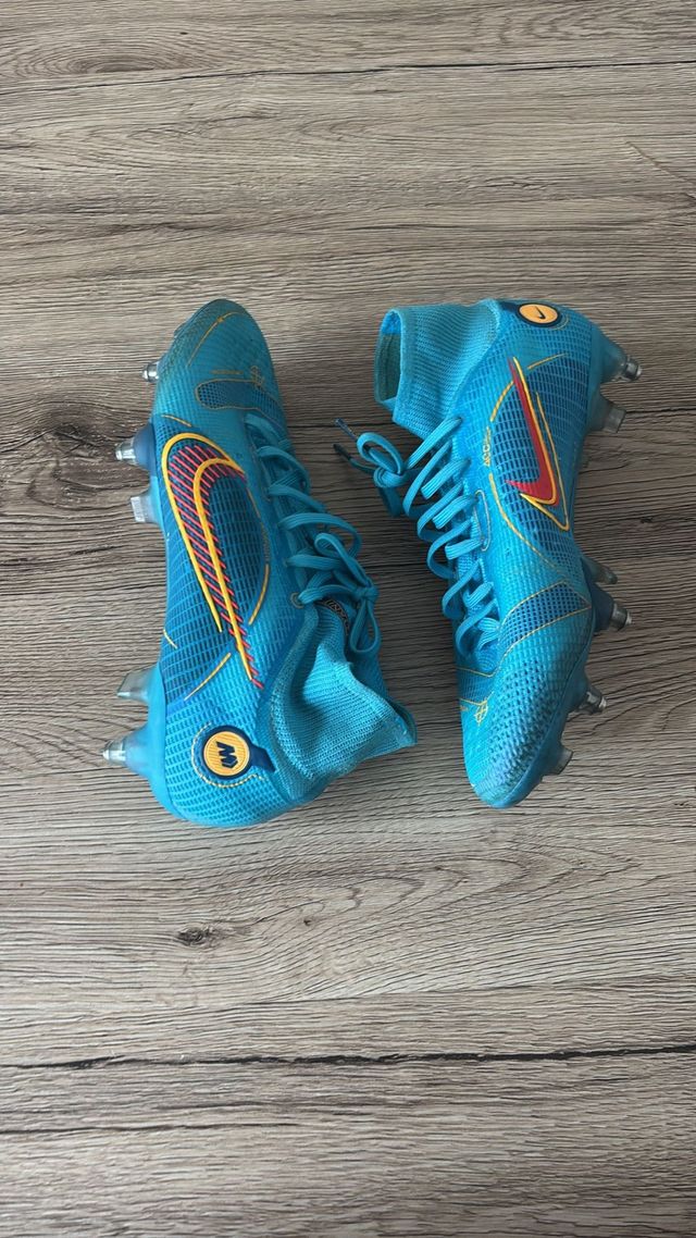 Botas fútbol Nike Mercurial azules
