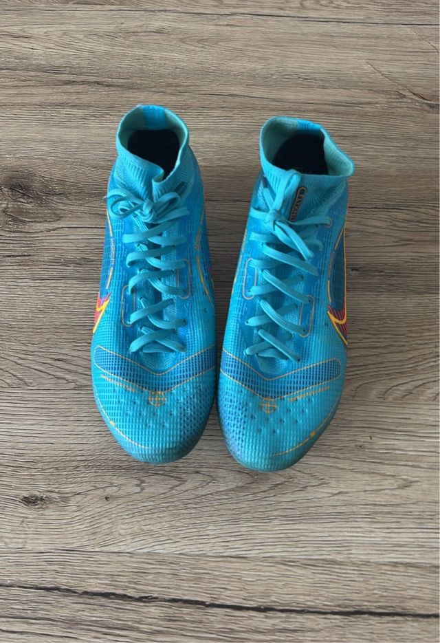 Botas fútbol Nike Mercurial azules