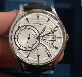 Reloj Festina Vintage Plata y Blanco