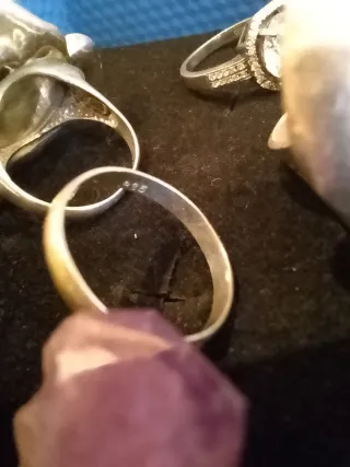 4 Anillos Plata Ley y Alpaca