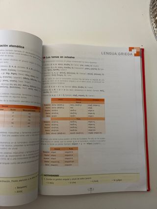 Libro escolar Griego 1° bachillerato SM