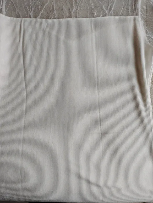 Top Shein blanco manga corta encaje