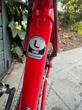 Bicicleta Cannondale Roja