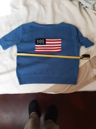 Jersey manga corta bandera americana
