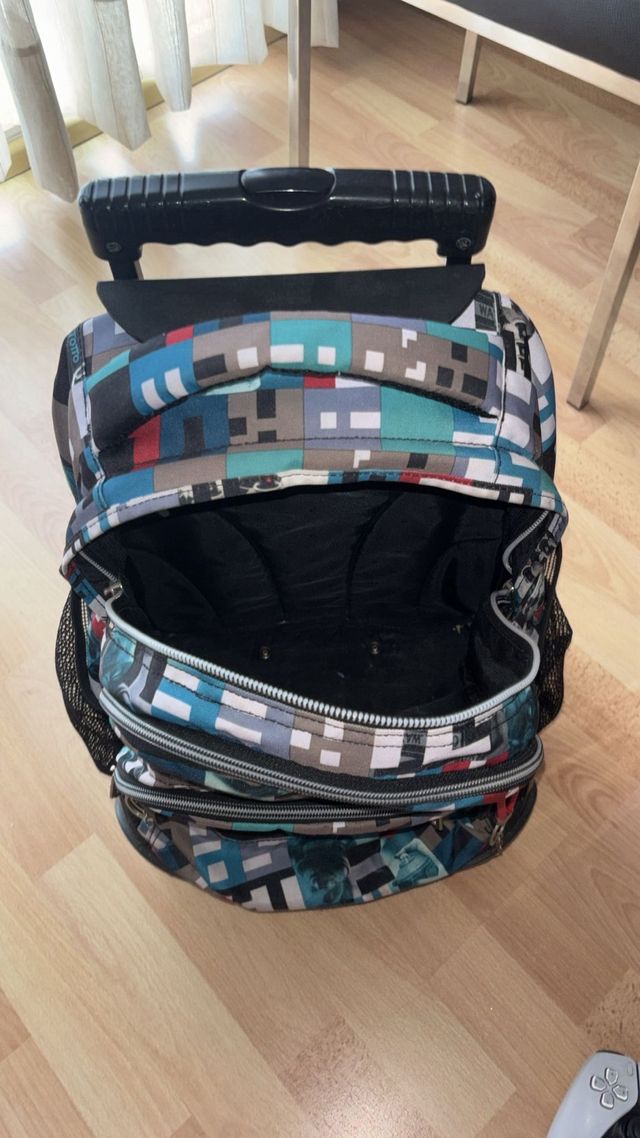 Mochila Totto con ruedas multicolor