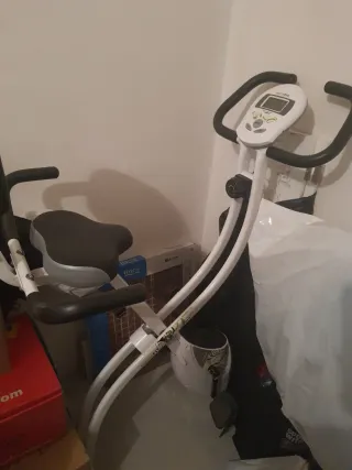 Bicicleta Estática Reclinada Blanca