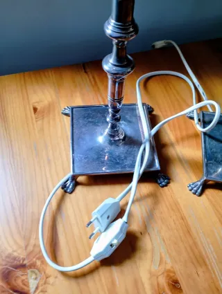 2 Lámparas de mesa candelabro