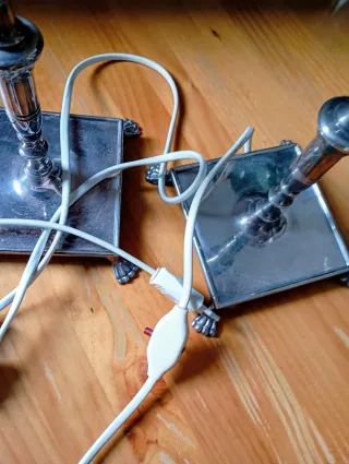 2 Lámparas de mesa candelabro