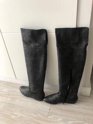 Botas altas Zara negras