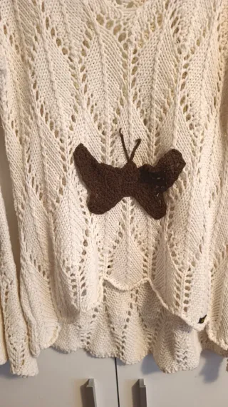 Jersey Lois Beige Mariposas