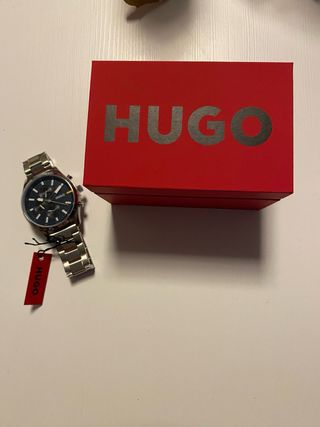 Reloj Hugo Boss Cronógrafo Negro y Plateado