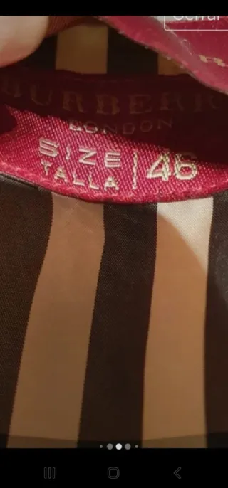 Abrigo Burberry Original Talla 46 Mostaza