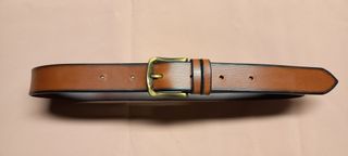 Cintura donna vero cuoio marrone