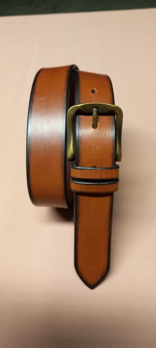 Cintura donna vero cuoio marrone