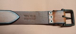 Cintura donna vero cuoio marrone