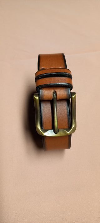 Cintura donna vero cuoio marrone