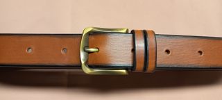 Cintura donna vero cuoio marrone