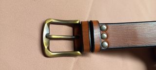 Cintura donna vero cuoio marrone