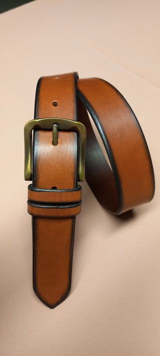 Cintura donna vero cuoio marrone