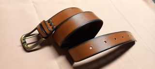 Cintura donna vero cuoio marrone